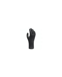 XL 4-mil BLACK Biodegradable Disposable Nitrile Glove low-modulus (100/bx)