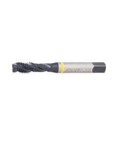 M4 X .7  Yellow Ring HSSE-V3 Spiral Flute Tap