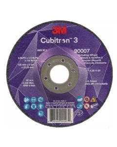 5" x 1/4", 7/8" arborType 27 Cubitron™ 3 Depressed Center Grinding Wheels